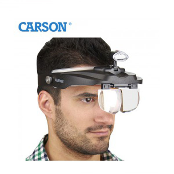 CS82 카슨 머리착용 LED 돋보기 4종 렌즈 CP-60