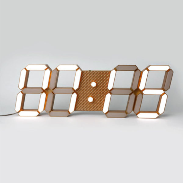 다이아몬드 골드에디션 LED 벽시계 반투명 3.3m